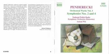 CD Krzysztof Penderecki: Orchestral Works Vol. 3 - Symphonies Nos. 2 And 4