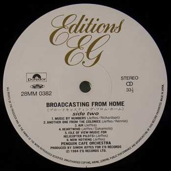 LP Penguin Cafe Orchestra: Broadcasting From Home