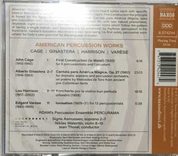 CD Lou Harrison: American Percussion Works: Cage - Ginastera - Harrison - Varèse