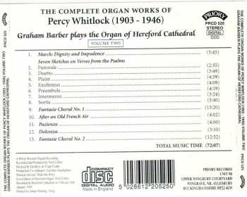 CD Percy Whitlock: The Complete Organ Works of Percy Whitlock (1903-1946) Volum Two