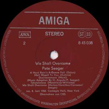 LP Pete Seeger: We Shall Overcome