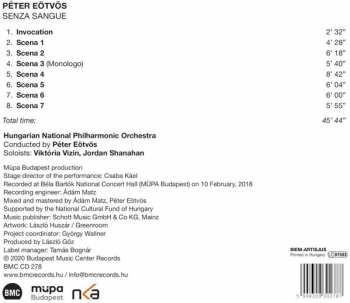 CD Peter Eötvös: Senza Sangue