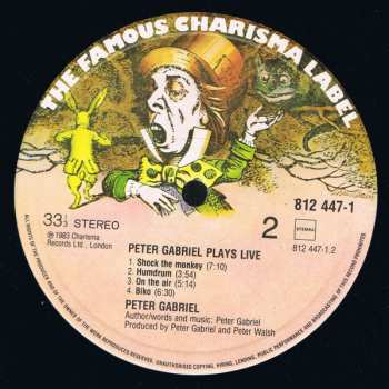 2LP Peter Gabriel: Plays Live