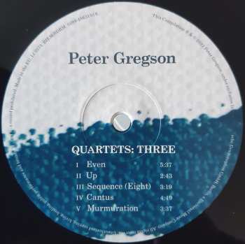 2LP Peter Gregson: Quartets DLX