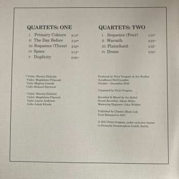 2LP Peter Gregson: Quartets DLX