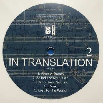 LP Peter Hammill: In Translation CLR