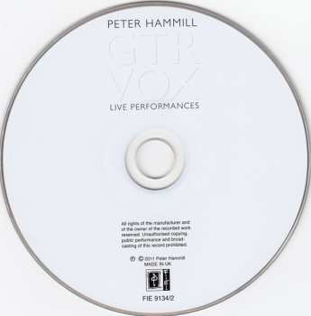 2CD Peter Hammill: PNO GTR VOX  Live Performances