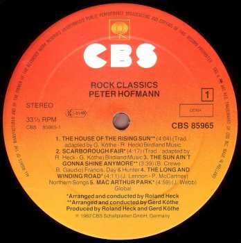 LP Peter Hofmann: Rock Classics