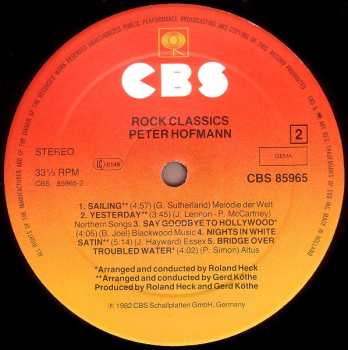 LP Peter Hofmann: Rock Classics