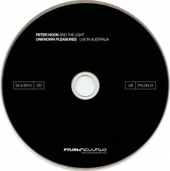 CD Peter Hook And The Light: Unknown Pleasures (Live In Australia)