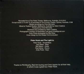 CD Peter Hook And The Light: Unknown Pleasures (Live In Australia)