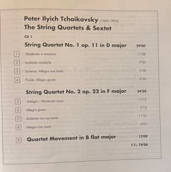 2CD Pyotr Ilyich Tchaikovsky: Complete String Quartets; Sting Sextet