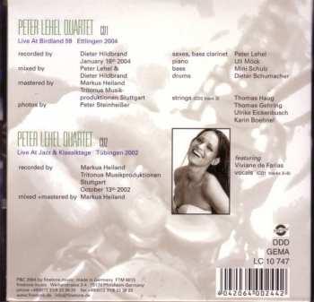 2CD Peter Lehel Quartet: Live At Birdland 59 Ettlingen And Live At Jazz- & Klassiktage Tübingen