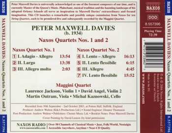 CD Peter Maxwell Davies: Naxos Quartets Nos. 1 And 2