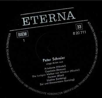 LP Peter Schreier: Peter Schreier Singt Arien