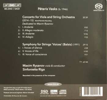 SACD Pēteris Vasks: Viola Concerto / String Symphony ‘Voices’