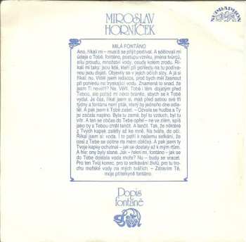 SP Petr Hapka: Hudba Pro Fontánu / Dopis Fontáně