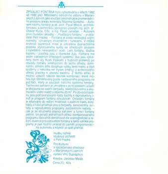 SP Petr Hapka: Hudba Pro Fontánu / Dopis Fontáně