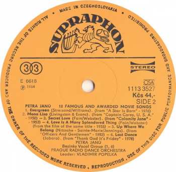 LP Petra Janů: 12 Famous & Awarded Movie Songs