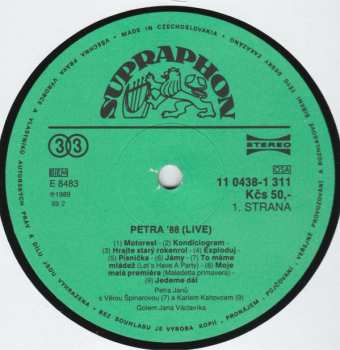 LP Petra Janů: Petra '88 Live