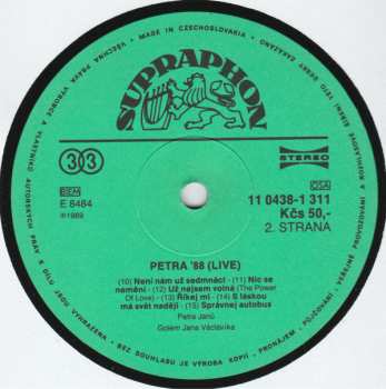 LP Petra Janů: Petra '88 Live