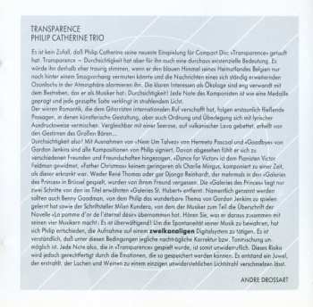 CD Philip Catherine: Transparence
