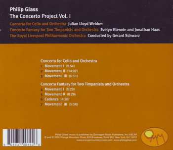 CD Philip Glass: Concerto For Cello And Orchestra - Concerto Fantasy For Two Timpanists And Orchestra