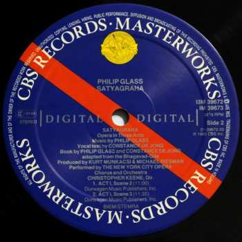 3LP/Box Set Philip Glass: Satyagraha