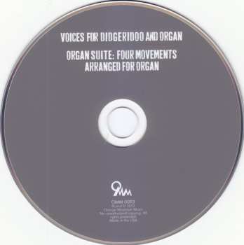 CD Philip Glass: Voices For Didgeridoo And Organ / Organ Suite