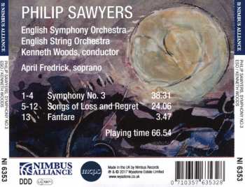 CD English Symphony Orchestra: Symphony No. 3; Songs Of Loss And Regret; Fanfare