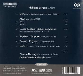 SACD Philippe Leroux: Noûs: Claude And Odile Delangle Perform Philippe Leroux