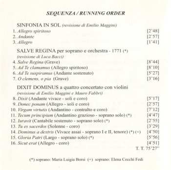 CD Gianfranco Cosmi: Salve Regina / Dixit Dominus