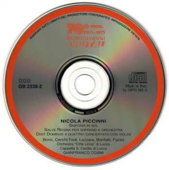 CD Gianfranco Cosmi: Salve Regina / Dixit Dominus