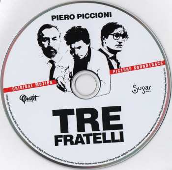 CD Piero Piccioni: Tre Fratelli (Original Motion Picture Soundtrack) LTD