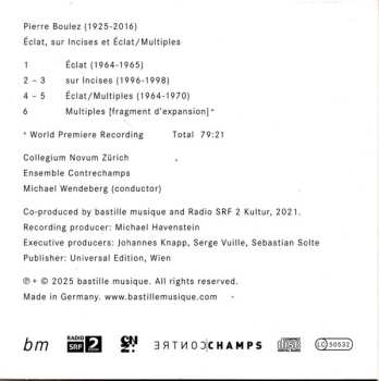 CD/Box Set Pierre Boulez: Éclat-Multiples