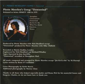 CD Pierre Moerlen's Gong: Downwind