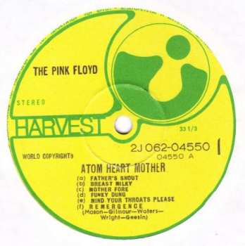 LP Pink Floyd: Atom Heart Mother