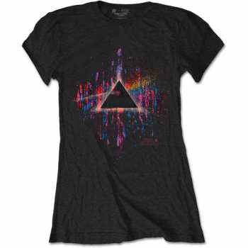 Merch Pink Floyd: Dámske Tričko Dark Side Of The Moon Pink Splatter 