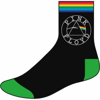 Merch Pink Floyd: Členkové ponožky Circle Logo Pink Floyd 