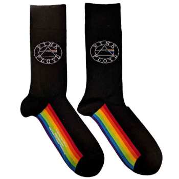 Merch Pink Floyd: Pink Floyd Unisex Ankle Socks: Spectrum Sole (black) (uk Size 4 - 7) 36 - 42