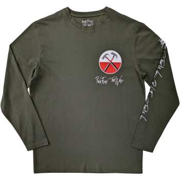 Merch Pink Floyd: Pink Floyd Unisex Long Sleeve T-shirt: The Wall Hammers Logo (back & Sleeve Print) (small) S