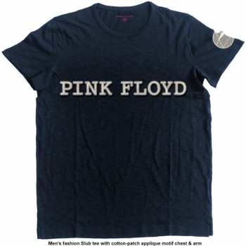 Merch Pink Floyd: Vyšívané Tričko Logo Pink Floyd & Prism  S