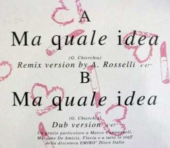 LP Pino D'Angiò: Ma Quale Idea (Special Remix '91)
