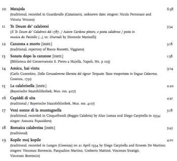 CD Pino de Vittorio: Occhi Turchini: Songs From Calabria