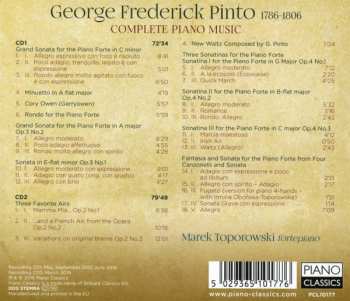 2CD Marek Toporowski: Pinto: Complete Piano Music