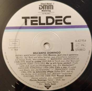 LP Placido Domingo: Belcanto Domingo
