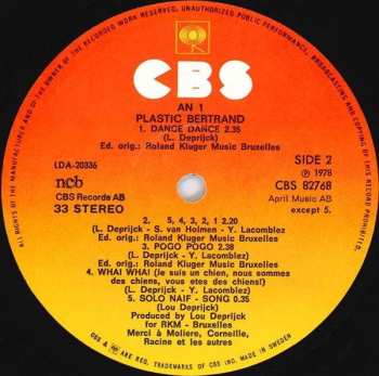 LP Plastic Bertrand: An 1