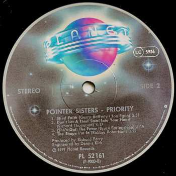 LP Pointer Sisters: Priority