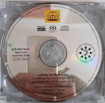 SACD Polish Chamber Philharmonic Orchestra: Tacet's Beethoven Symphonies Ludwig van Beethoven Symphonies No.1 & 2