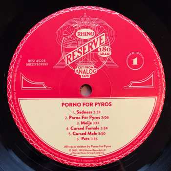 LP Porno For Pyros: Porno For Pyros